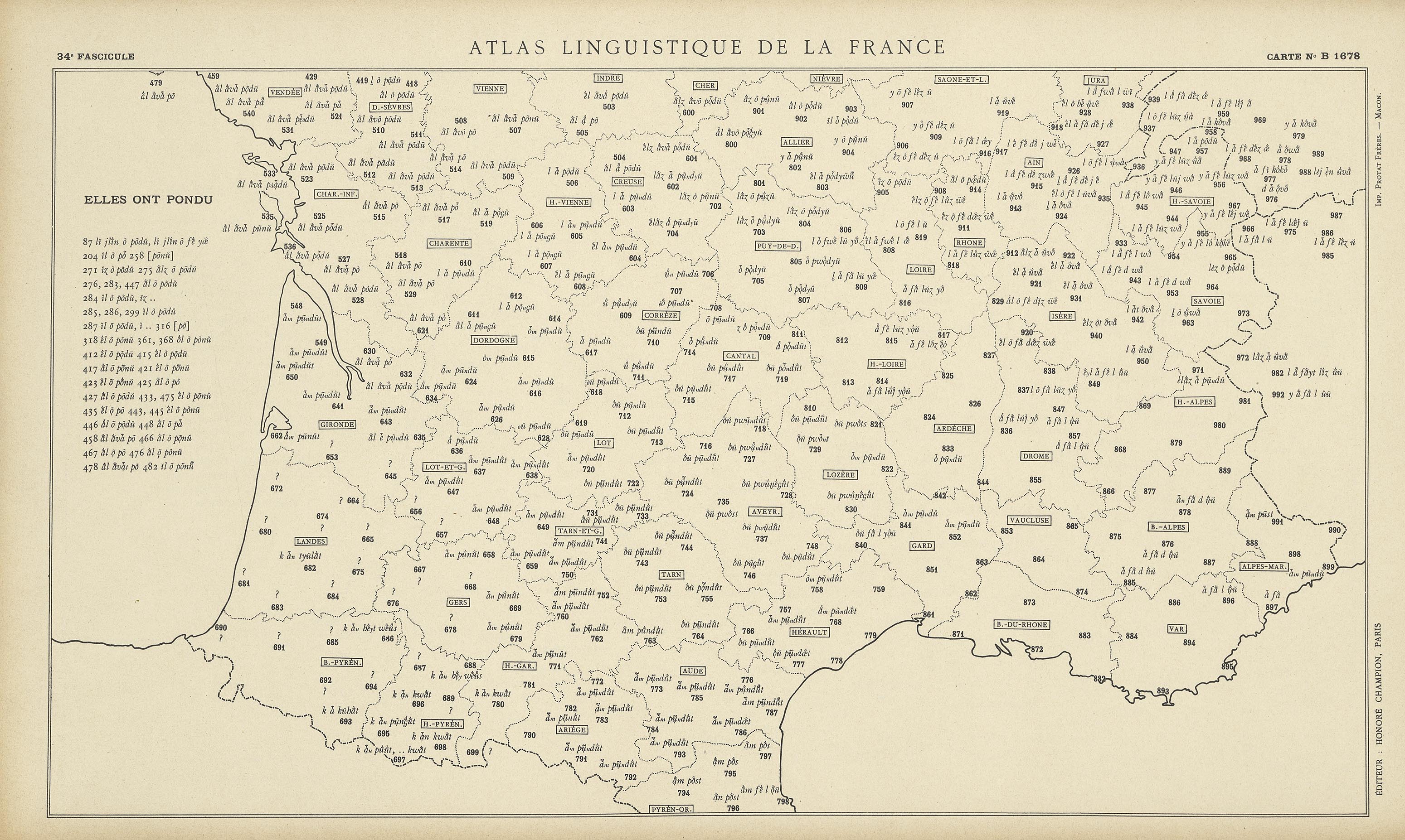 carte alf 1678 du segment Elles ont pondu.